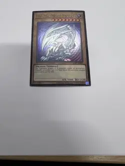 Yu-Gi-Oh Blue-Eyes White Dragon LCKC-EN001 Ripple Art Ultra Rare Unlimited NM - Image 3