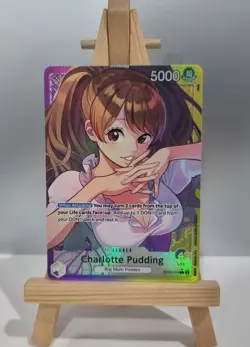 Charlotte Pudding (OP08-058) (V.2) Leader Alt Art One Piece TCG English - Image 1