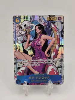 Namco One Piece CCG Boa Hancock OP07-051 Parallel Manga Foil Super Rare japanese - Image 1