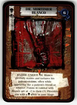 1995 Kult Reality is a Lie! Trading card game - DR. MORTIMER BLANCO - Image 1