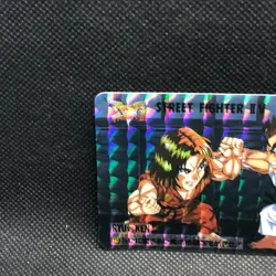Ryu Ken Street Fighter Ⅱ V Holo Capcom Bandai Card 1995 No.6 Rare Japanese - Image 2