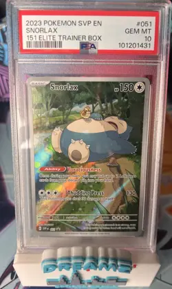 Snorlax 051 Sv: Scarlet & Violet 151 Promo Card Graded PSA 10 - Image 1