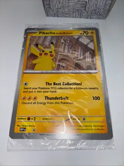 pikachu at the museum jumbo card - Image 1