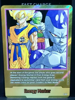 Dragon Ball Super Card Game Energy Marker E-57 Foil Son Goku Piccolo Frieza - Image 1