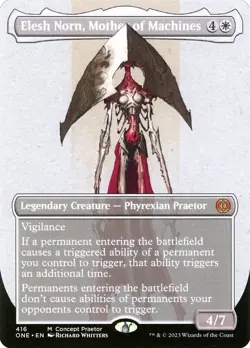 🧙Elesh Norn, Mother Of Machines 416 M Borderless ONE All Will Be One MTG - Image 1
