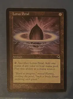 Lotus Petal Magic the Gathering Tempest Ungraded - Image 1
