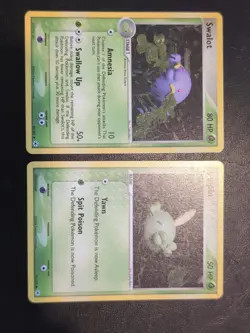 POKEMON TCG CARDS SWALOT + GULPIN 50/101 EX HIDDEN LEGENDS NM/VLP - Image 1