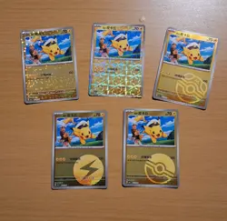 2025 Pokemon S-Chinese 5 Captain Pikachu Masterball Reverse Holo Set UK - Image 1