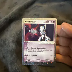 Pokemon Mewtwo EX TCG Ruby and Sapphire Holo Rare Card 101/109 - Image 1