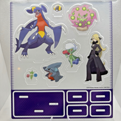 Pokemon Cynthia's Garchomp ex Premium Collection Acrylic Standee & Backdrop - Image 1