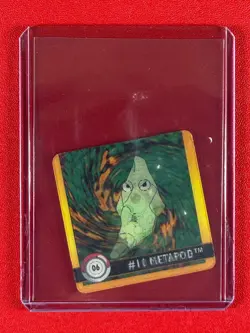 1999 ArtBox Pokemon Action Flipz Premier Edition Metapod / Caterpie #6 - Image 1