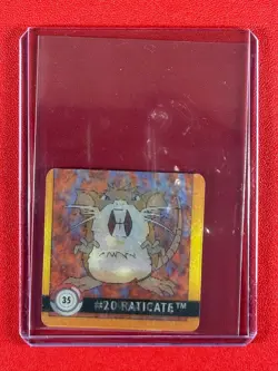 1999 ArtBox Pokemon Action Flipz Premier Edition Rattata / Raticate #35 - Image 1