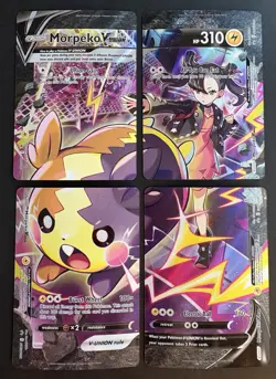 Morpeko V Union SWSH287 288 289 290 Pokemon Black Star Promo NM - Image 1