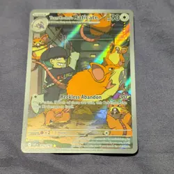 Pokemon Team Rocket's Raticate Rare Sv10 Destined Rivals 202/182 Holo - Image 1