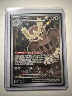 Noctowl SVP 141 - Pokemon TCG S&V Black Star Promo FULL ART Stellar Crown - Image 1