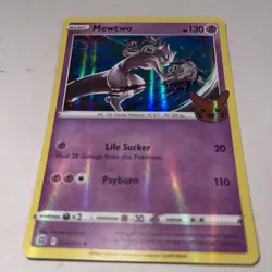 Pokemon TCG Mewtwo Holo Promo (Trick or Trade Halloween) 056/172 Stamped Pumpkin - Image 1