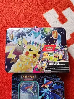 Pokemon TCG: Fall 2024 Collector Chest (Surging Sparks Theme) Pikachu + Bonus - Image 2