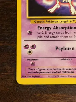 Vintage Pokemon TCG Mewtwo #3 Pokemon The First Movie WOTC Promo Factory Stamped - Image 5
