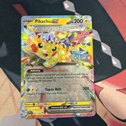 Pikachu ex 057/191 Sv08: Surging Sparks Double Rare Holo Pokemon TCG NM- - Image 1