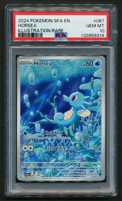Horsea 067/064 IR Illustration Rare Pokemon 2024 Shrouded Fable English PSA 10 - Image 1