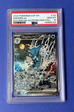 2024 Pokemon SVP EN Kingdra ex SFA Special Illustration Coll #131 PSA 10 GEM MT - Image 1