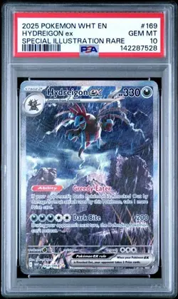 PSA 10 Hydreigon EX 169/086 Pokemon White Flare Special Illustration Rare - Image 1