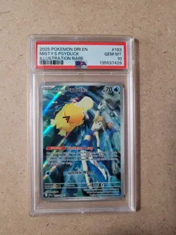 Misty's Psyduck Illustration Rare 193/182 PSA 10 - 2025 Pokemon Destined Rivals - Image 1