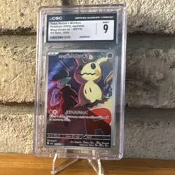 Pokemon TCG Team Rocket's Mimikyu Art Rare Holo Mega Dream ex CGC 9 205/193 - Image 1