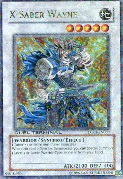 Yugioh! LP X-Saber Wayne - DT01-EN089 - Ultra Rare - Duel Terminal Lightly Playe - Image 1