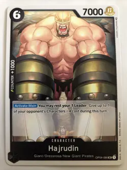 One Piece Kingdoms Of Intrigue Hajrudin OP04-088 NM - Image 1
