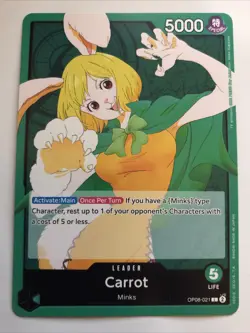 One Piece CCG Two Legends Carrot Leader OP08-021 NM - Image 1