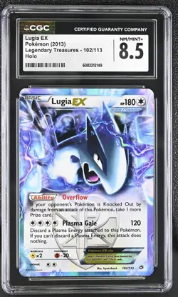 CGC 8.5 Lugia EX 2013 Legendary Treasures 102/113 Holo Pokemon Card - Image 1