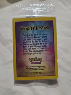 SEALED Ancient Mew Pokemon New Movie Promo Double Holo Foil Rare 1999-2000 Card - Image 1