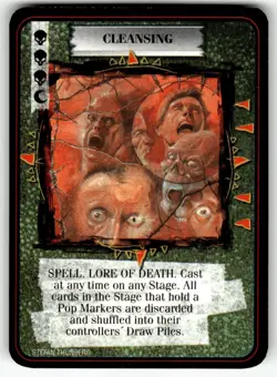 1995 Kult Reality is a Lie! Trading card game - CLEANSING - Image 1