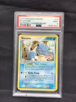 Pokemon Cards: National Championship Promo: Blastoise 14/100 PSA 9 - Image 1