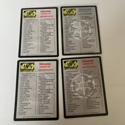 Star Wars Ccg Card Lot Tatooine Card List Coruscant Card List - Image 1