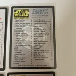 Star Wars Ccg Card Lot Tatooine Card List Coruscant Card List - Image 3