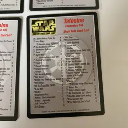 Star Wars Ccg Card Lot Tatooine Card List Coruscant Card List - Image 4