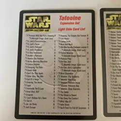Star Wars Ccg Card Lot Tatooine Card List Coruscant Card List - Image 5