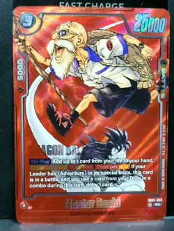 Dragon Ball Super Card Game Master Roshi SB01-050 Rare Foil Alt Art 25000 Power - Image 1