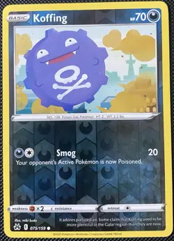 Koffing 075/159 Crown Zenith Reverse Holo - Pokemon Card - Image 1