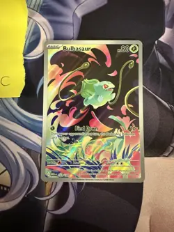 Pokemon TCG Bulbasaur 133/132 Secret Rare Mega Evolution - Image 1