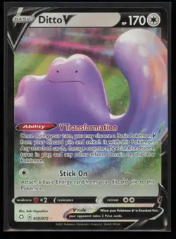 Ditto V 050/072 Pokemon Shining Fates Rare V Near Mint - Image 1