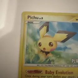 Pokemon TCG Pichu 45/100 Platinum Burger King Reverse Holo HP - Image 4