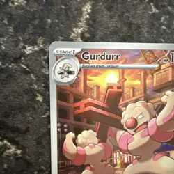 Pokemon TCG Gurdurr Full Art 126/086 Black Bolt. Illustration Rare NM - Image 5