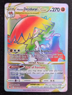 Hisuian Decidueye VSTAR (Secret) 195/189 SWSH10: Astral Radiance Pokemon NM Holo - Image 1