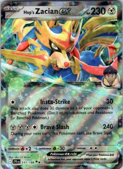 Hop's Zacian ex - 111/159 SV09: Journey Together Pokemon NM Holo - Image 1