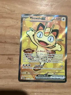 Pokemon TCG Meowth EX 107/088 Ultra Rare Perfect Order Pre-Release - Image 1