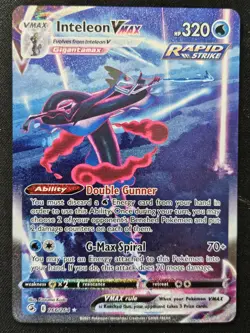 Inteleon VMAX 266/264 SWSH Fusion Strike Full Alternate Art Holo Pokemon 2021 NM - Image 1