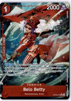 Belo Betty OP05-015 Rare Alternative Art One Piece CCG English - Image 1